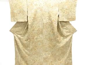 裂取りに唐花模様小紋着物